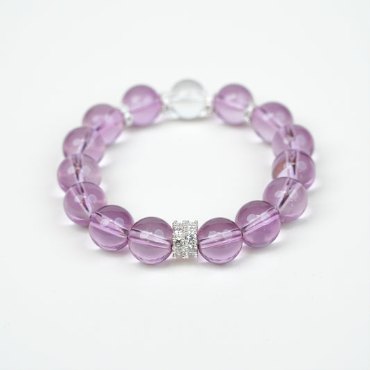 12mm Purple Grape Artificial Crystal Bracelet - Fashion Versatile Style