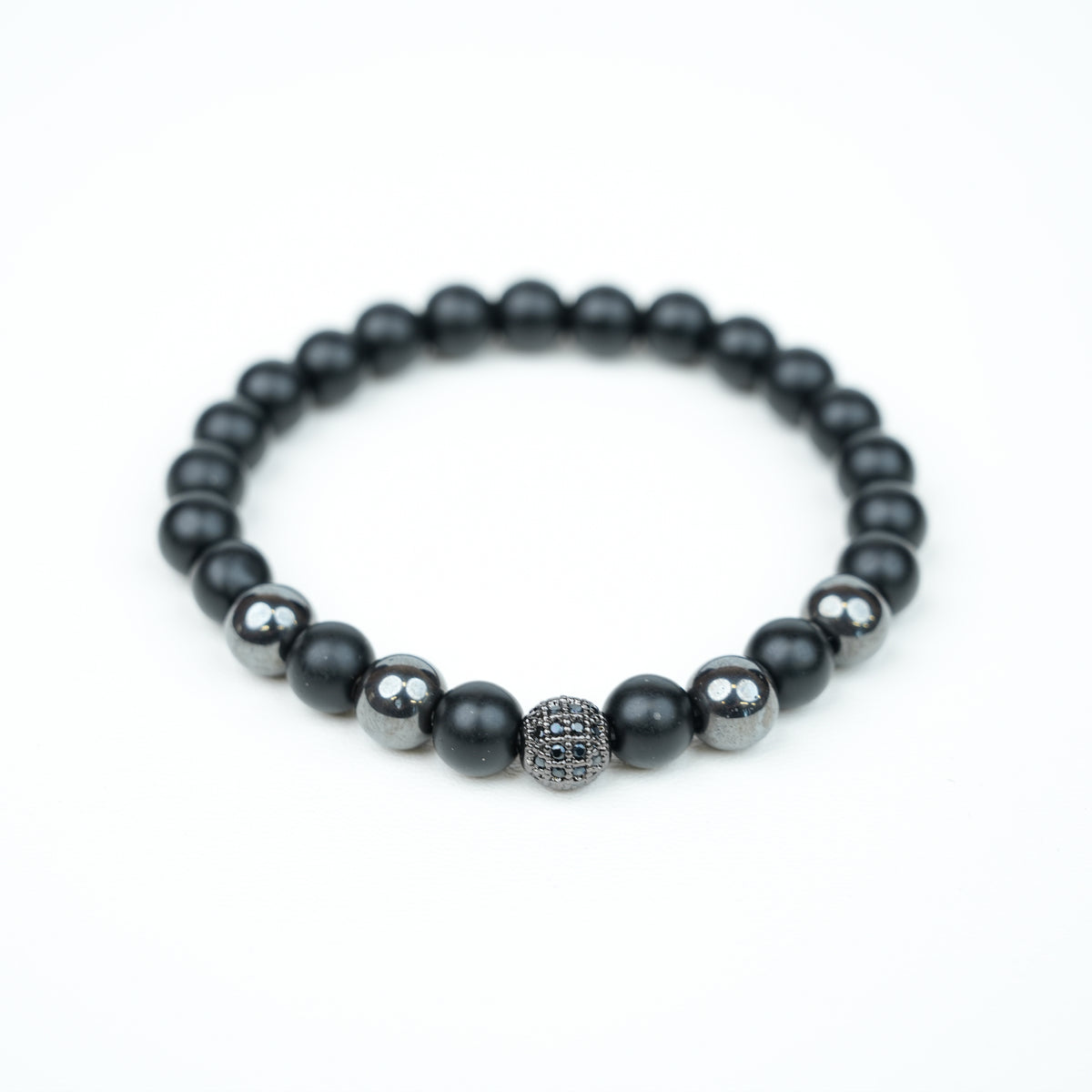 Matte Hematite Bracelet - Minimalist Versatile Style