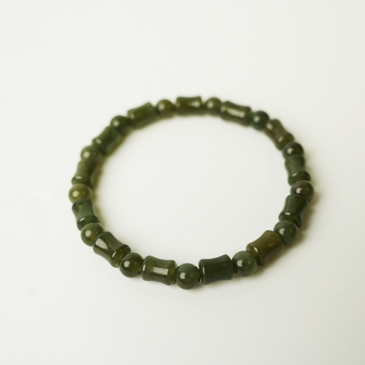 Chinaca Hotan lade Green Bamboo Bracelet