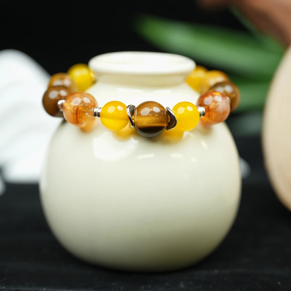 Five Elements Earth Bracelet(12mm)・Grounding Stability – Advanced Energy for Security