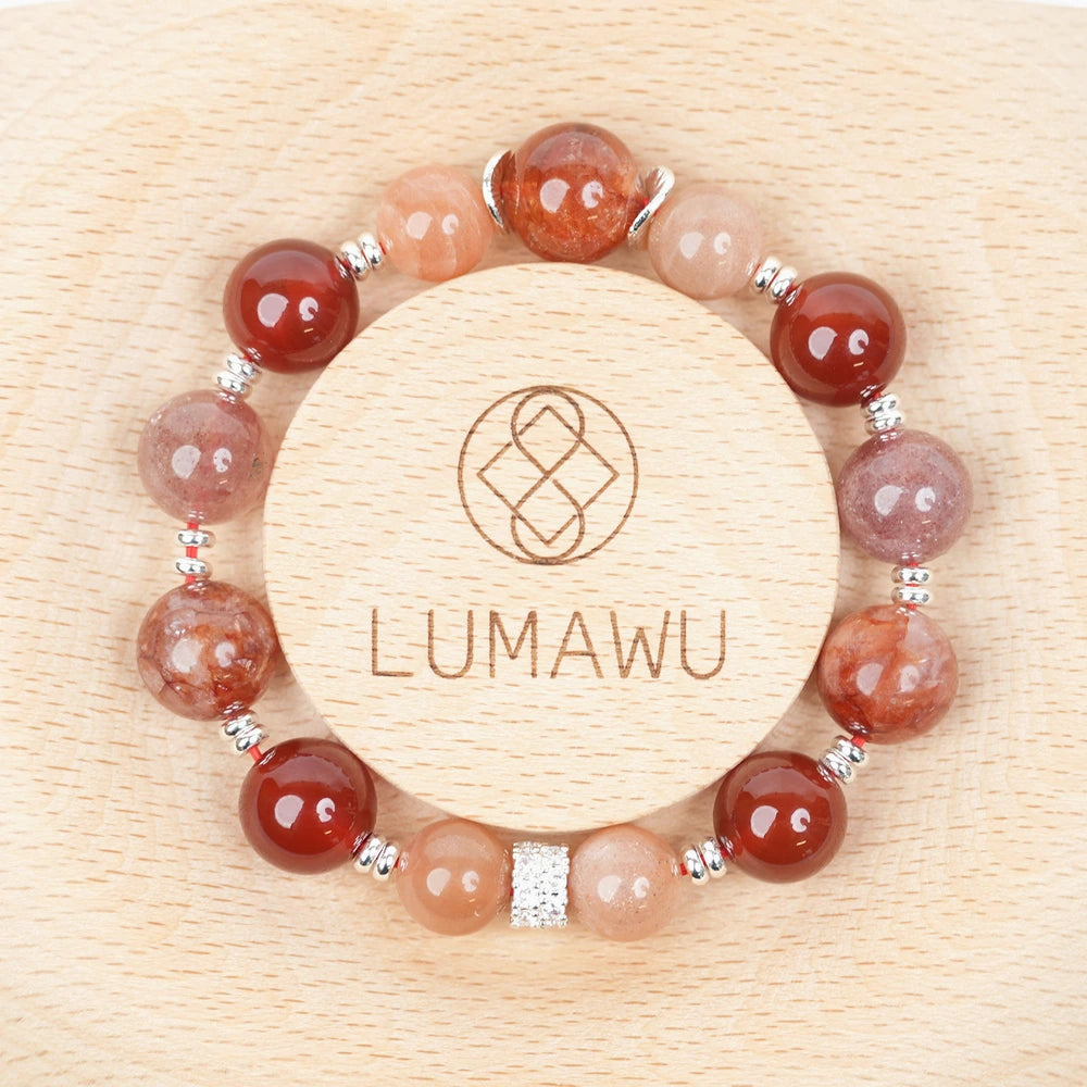 Five Elements Fire Bracelet(12mm)・Passion Glow – Advanced Energy for Confidence