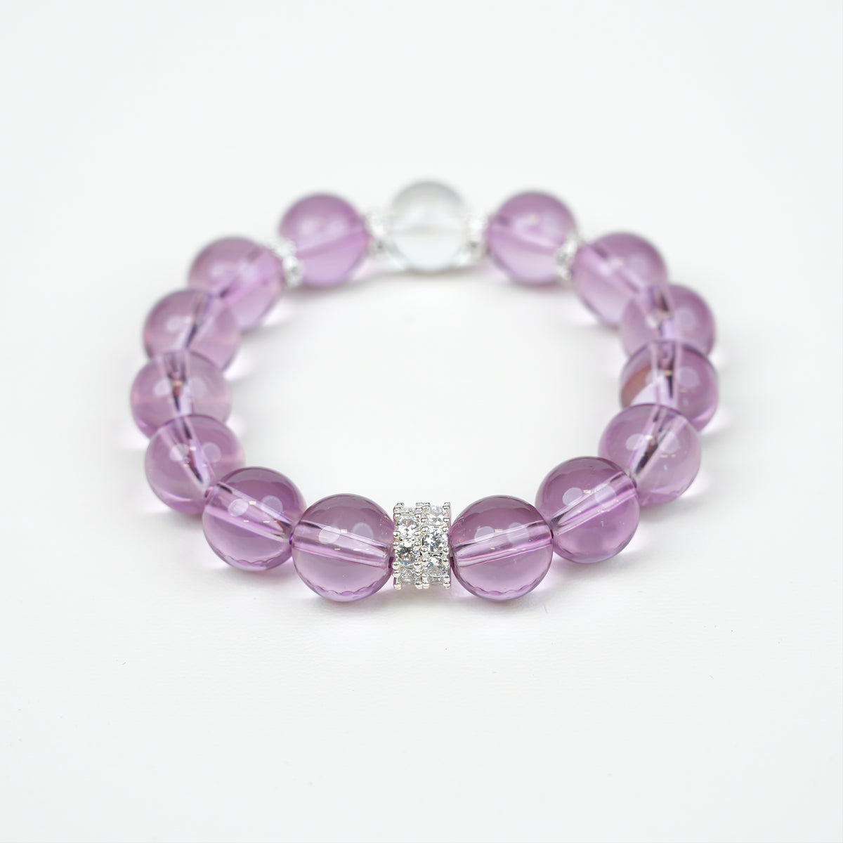 12mm Purple Grape Artificial Crystal Bracelet - Fashion Versatile Style