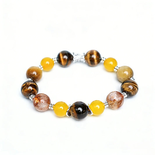 Five Elements Earth Bracelet（12mm）・Grounding Stability – Advanced Energy for Security