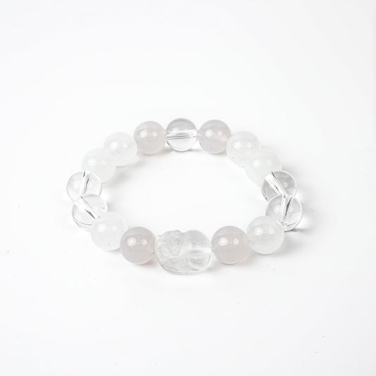 Pixiu Purification • Premium Five Elements Gold Bracelet (12mm) • High Frequency Wealth